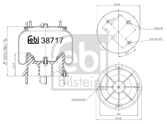 Bellow, air suspension